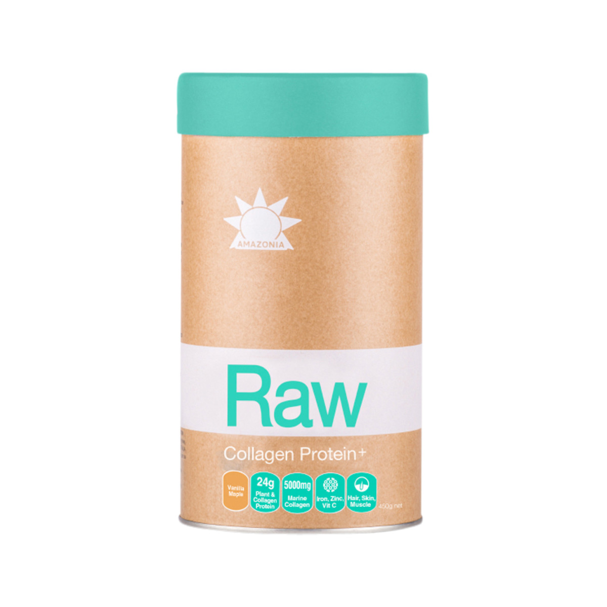 Amazonia Raw Protein Collagen+ Maple Vanilla 450g