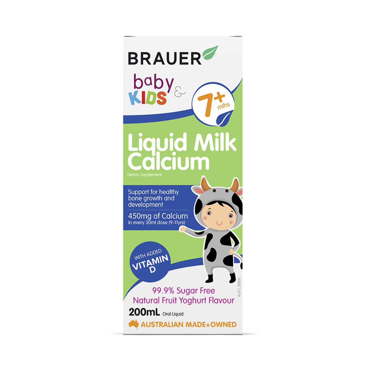 Brauer Baby & Kids Liquid Milk Calcium (7+ months) 200ml