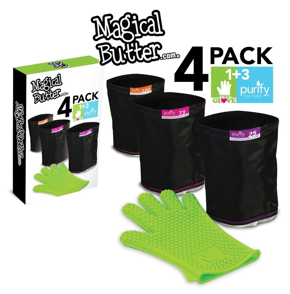 PurifyFilters and Glove - 4Pack for Magical Butter Machine
