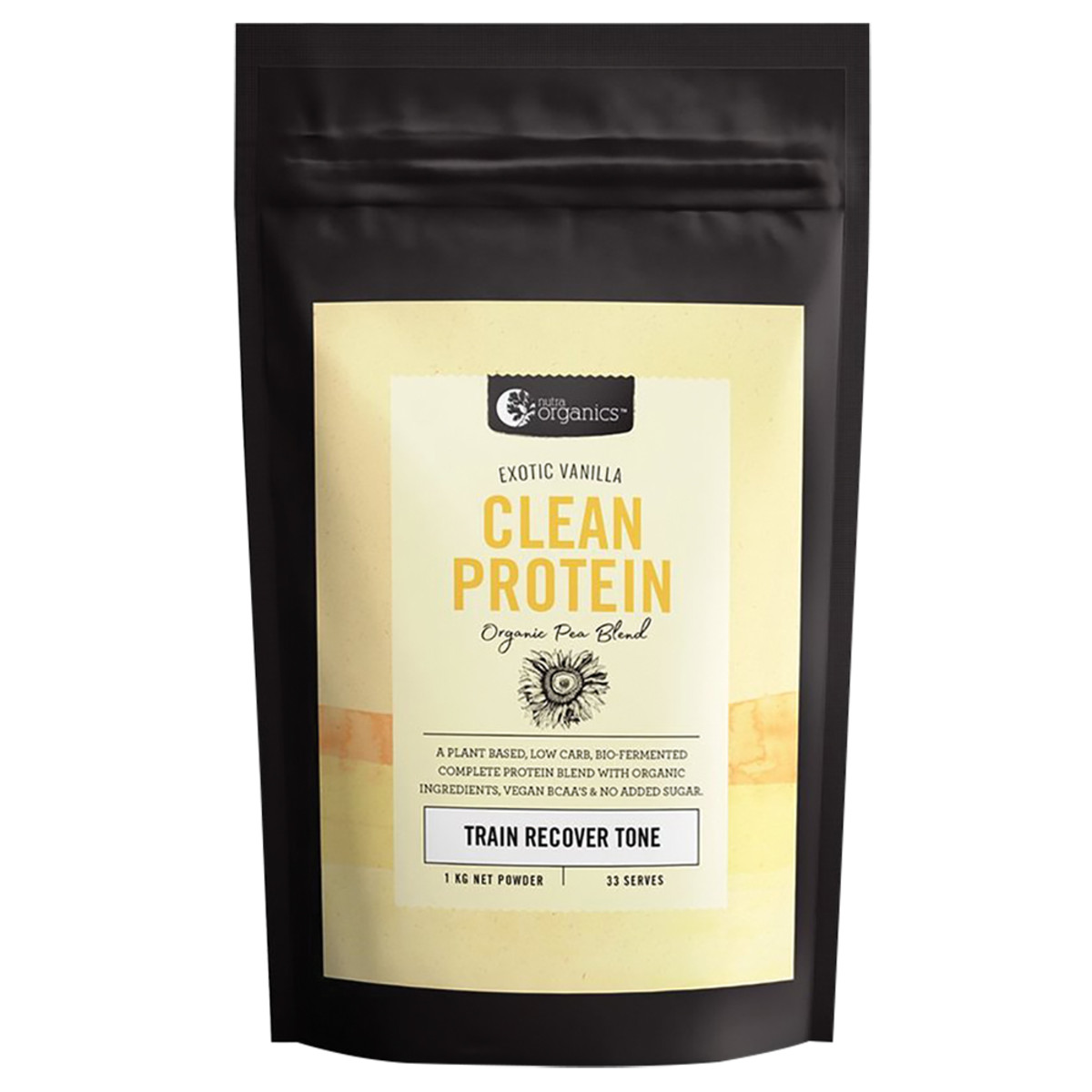Nutra Organics Clean Protein Exotic Vanilla (Organic Pea Blend) 1kg