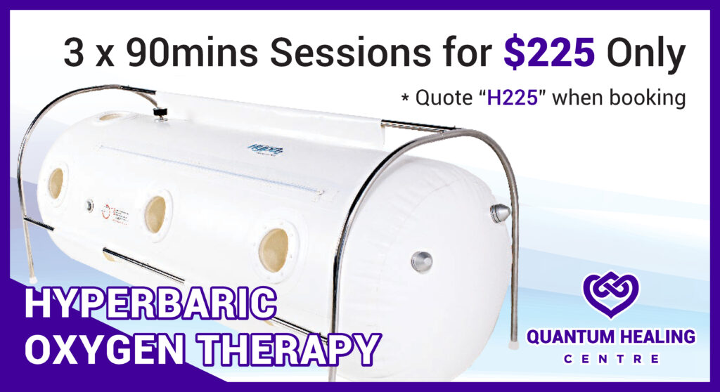 Hyperbaric Oxygen Therapy 3 x 90mins sessions for $225 Only