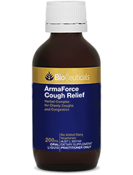 ArmaForce Cough Relief	 Herbal Complex for Chesty Coughs and Congestion